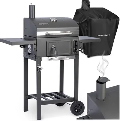 Obrázok produktu pre Berdsen BD-892 čierny gril na drevené uhlie s krytom