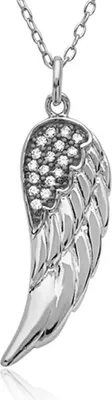 Produktbild von Kette mit Flügel-Anhänger 925er Silber Zirkonia SN0322