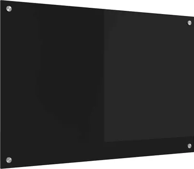Obrázek produktu pro vidaXL Kuchyňský splashback černý 90 x 60 cm Tvrzené sklo