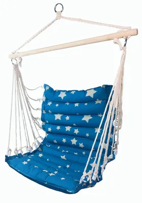 Zdjęcie produktu dla Wiszący fotel bujany Sedco Relax jasnoniebieski - 100 cm