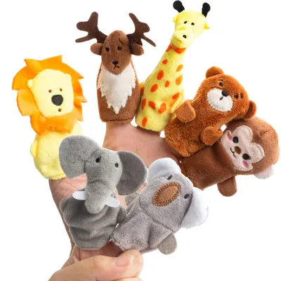 Productafbeelding van Vingervogeltjes, zacht, 6 stuks, voor creatief spel