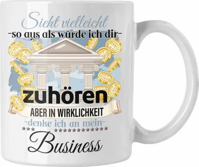 Produktbild von Trendation - Selbstständiger Geschenk Tasse Geschäftsfürher Entrepreneur Liebhaber Geschenkidee Lustiger Spruch (Weiß)