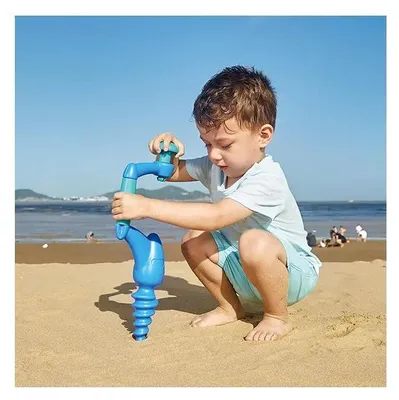Produktbild von Hape Sandbohrer Blau 13x43x6,5 cm für Sand und Wasser ab 24 Monate