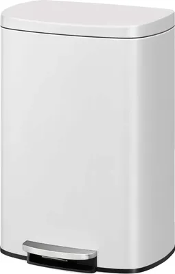 Produktbild von Küchenmüllbehälter, Edelstahl, Soft-Close-Deckel, Weiß