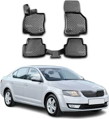 Produktbild von 2013-2020 Skoda Octavia Fußmatten TPE Schwarz 4 tlg