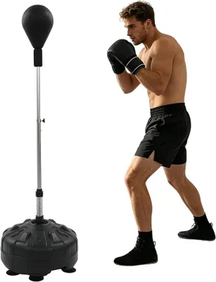 Imagen del producto de Saco de boxeo de pie, ajustable en altura de 120 a 160 cm, para adultos