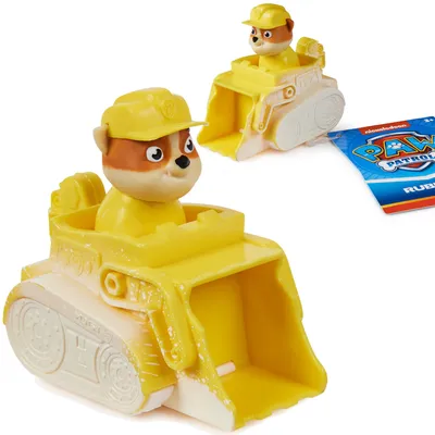 Immagine prodotto di Paw Patrol: il veicolo di Rubble, il bulldozer da neve, 7,5 cm