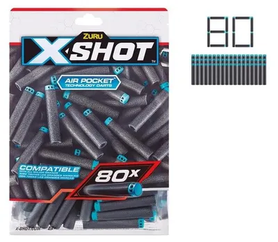 Produktbild von X Shot Excel Refill Darts – 80 Pack – Model 36589