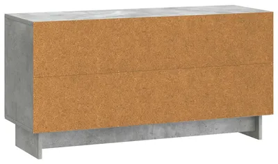 Image de Meuble TV vidaXL 99 x 34,5 x 50 cm, gris béton, aggloméré
