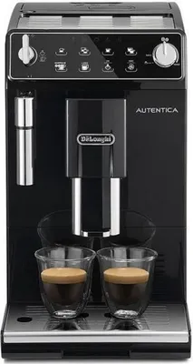 Obrázek produktu pro De’Longhi Autentica, Espresso kávovar, Kávová zrna, Mletá káva, Vestavěný mlýnek, 1450 W, Černá
