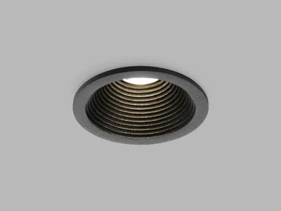 Produktbild von LED2 2111033D Spritzschutz, B Abmessung 7 3000K Einbauleuchte Schwarz