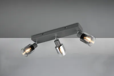 Productafbeelding van 3-lichts plafondlamp Cadiz zwart