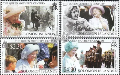 Produktbild von Briefmarken Salomoninseln 1999 Mi 1000-1003 (kompl.Ausg.) postfrisch Königsmutter Elisabeth