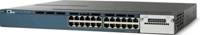 Produktbild von Cisco WS-C3560X-24T-E, Managed, L2/L3, Gigabit Ethernet (10/100/1000), Power over Ethernet (PoE), Rack-Einbau, 1U