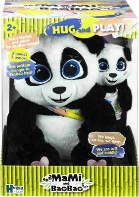 Produktbild von TM Toys Interaktiver Panda Mami und Baby Panda Baobao 0372