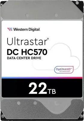 Obrázok produktu pre WD Ultrastar DC HC570 - Pevný disk - 22 TB - interný - 3,5" (8,9 cm)