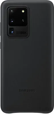 Image de Coque pour Samsung Galaxy S20 Ultra Premium Cuir Noire Samsung