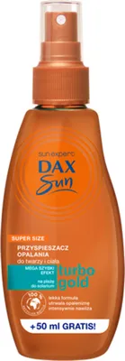 Produktbild von DAX SUN Turbo Gold Bräunungsbeschleunigerspray für Gesicht und Körper 200 ml