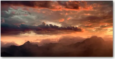 Produktbild von Tulup® Glas-Bild - 100x50 -Wandkunst - Wandbild hinter gehärtetem Sicherheitsglas  - Landschaften - Sonnenuntergang - Orange