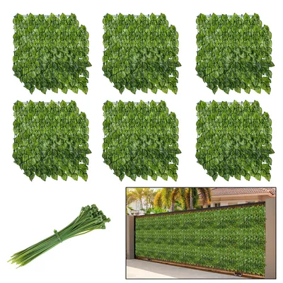 Produktbild von Jopassy Sichtschutzhecke Windschutz 1*3M Efeu Sichtschutz Balkonverkleidung Blätterzaun,Wassermelonenblätter