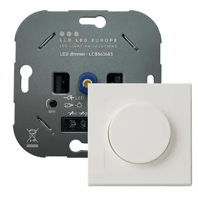 Produktbild von LED Dimmer 5-150W - Universal Phasenabschnitt - Komplettset