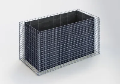 Produktbild von Hochbeet eckig 200 cm x 100 cm x 100 cm (L x H x T), Maschenweite 5 x 5 cm, Wandstärke 10 cm