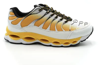 Produktbild von Herren Sneaker C1001-37 White/Yellow mit gedämpfter Sohle - 44 Größe: 44