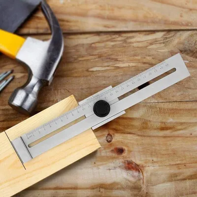 Produktbild von Anreißlehre für Metall, 0–250 mm Messbereich, Anreißlehre aus Kohlenstoffstahl, Messwerkzeuge für die Holzbearbeitung, Anreißlehre für Zimmerleute