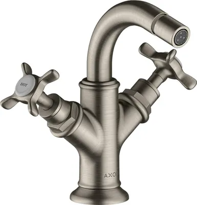 Immagine prodotto di hansgrohe AXOR Mélangeur bidet Montreux 2 poignées, garniture de vidage, 16520800, 16520800