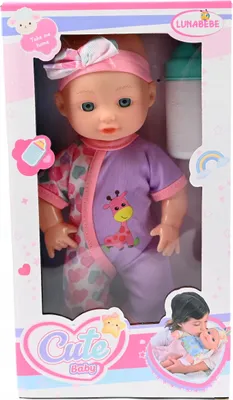 Produktbild von Babypuppe wie echt Neugeborenes 25cm im Schlafanzug - Realistisches Design & Weich zum Kuscheln