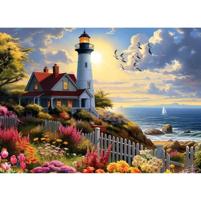 Zdjęcie produktu dla COBBLE HILL Puzzle Do latarni morskiej 500 Teile