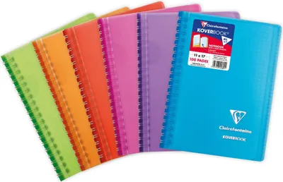 Produktbild von Clairefontaine 10x Notizbücher kariert, 11x17cm, 50 Blatt - Sortiert 341601C