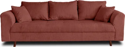 Produktbild von Lisa Design Rune, 3-Sitzer Sofa, aus Cord , Terrakotta