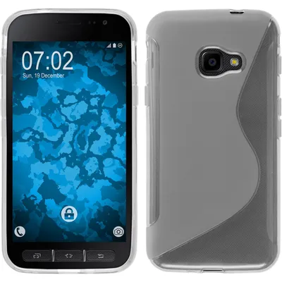 Produktbild von PhoneNatic Case kompatibel mit Samsung Galaxy Xcover 4 / 4s - clear Silikon Hülle S-Style Cover