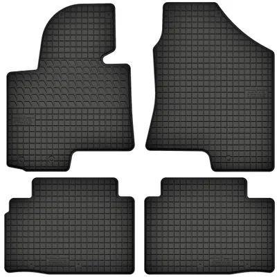 Produktbild von Gummimatten passend für  Hyundai ix35 (2010-2015) Gummi Fußmatten Satz Schwarz + Stopper