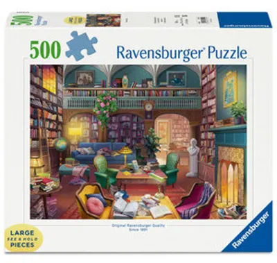 Produktbild von Erwachsenenpuzzle 500 Large Pieces - Magische Bücherwelt
