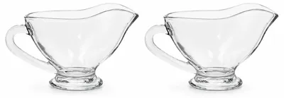 Produktbild von Sauciere / Sosenkannchen – 2 Stuck – Glas – 200 ml – 15 x 7 x 9 cm – Sauciere