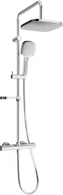 Produktbild von Mexen KX33 Brausegarnitur für Aufputzmontage mit Kopfbrause und Thermostatmischer, Chrom - 771503391-00