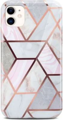 Produktbild von ONEFLOW® Sense Case kompatibel mit Apple iPhone 12 - Hülle in Marmor Optik, Thrill