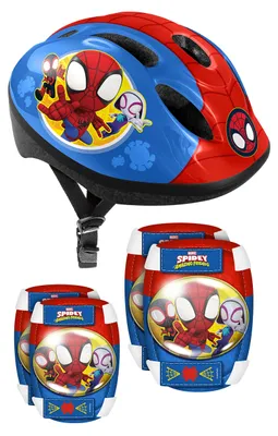 Zdjęcie produktu dla Marvel Spidey 5-częściowy ochraniacz na rolki 50-56 cm czerwony/niebieski rozmiar S