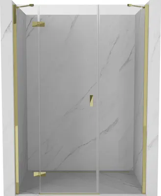 Zdjęcie produktu dla Mexen Mist-H drzwi prysznicowe uchylne lewe 120 cm, transparent, złote - 8A5-120-001-50-00-L