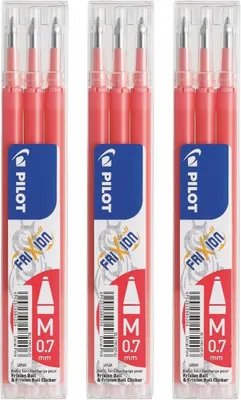 Produktbild von Pilot Frixion Ball Ersatzminen 0.7 koralle - 9er-Set