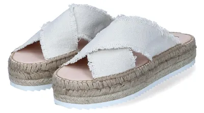 Produktbild von Espadrij Damen Pantoletten CROISETTE Beige Textil Größe: 41
