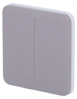 Immagine prodotto di Ajax SoloButton (2 vie) Pulsante per interruttore doppio Grigio (HAN 52150)