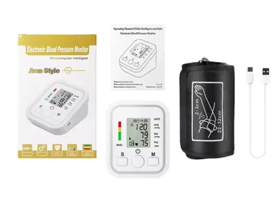 Image de Tensiomètre Numérique Automatique pour le Bras, Moniteur de Tension Artérielle avec Affichage LCD, Automesure Tensionnelle Précise – Tensiomètre bras