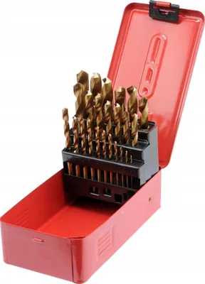 Immagine prodotto di Trapano a rotazione per metallo 25 pezzi titanio HSS 1 - 13 mm