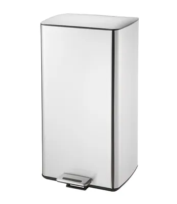Image de Corbeille à papier 30l carrée en inox, avec insert PH_