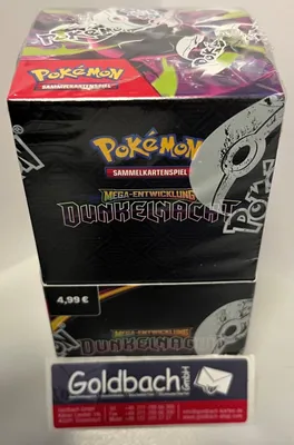 Produktbild von Pokémon Dunkelnacht Booster Bundle 18er Display Sammelbildertüten mit jeweils 10 Karten Sammelkartenspiel POKEMON sealed