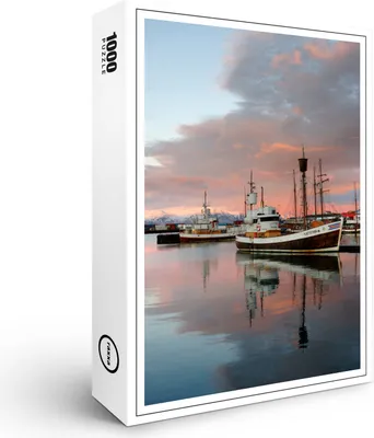 Produktbild von raxxa Premium-Puzzle "Morgenlicht am Hafen", 1000 Teile