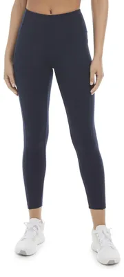 Image de Leggings de sport pour femmes Danskin, modèle 7/8, couleur bleu marine (Neo Navy), taille L